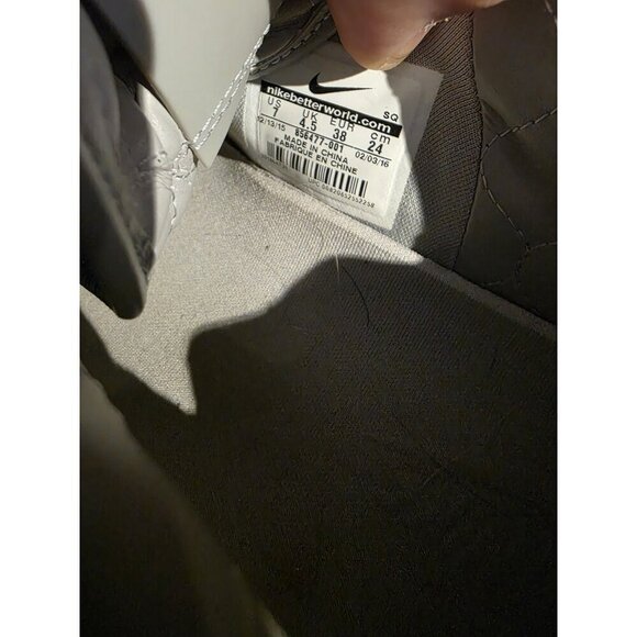 NIKE AF1 LOW UPSETP PINNACLE MATTE SILVER 856477 001 AIR FORCE 1 Wmn Sz 7 Lthr - Picture 10 of 10